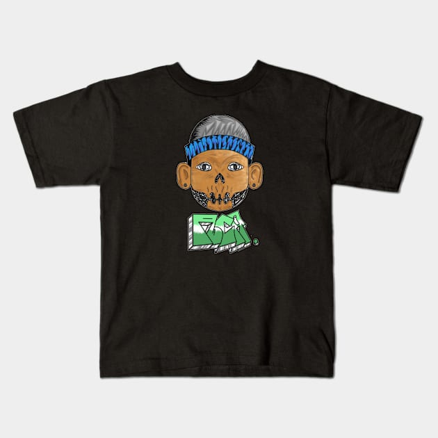 Monkey Graffiti Kids T-Shirt by Alpzzz⛓️